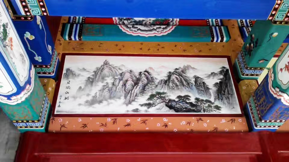 古建筑墻體彩繪