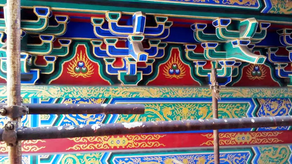 古建筑墻面彩繪