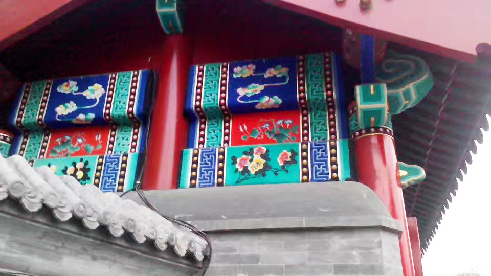 古建筑墻體彩繪