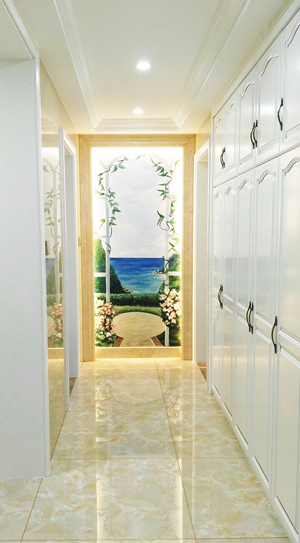 客廳墻面無錫墻體彩繪