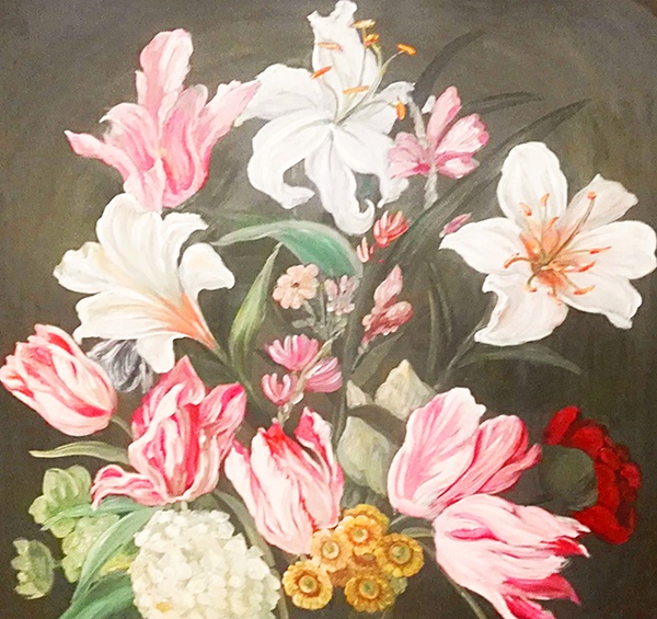 客廳頂面墻體彩繪